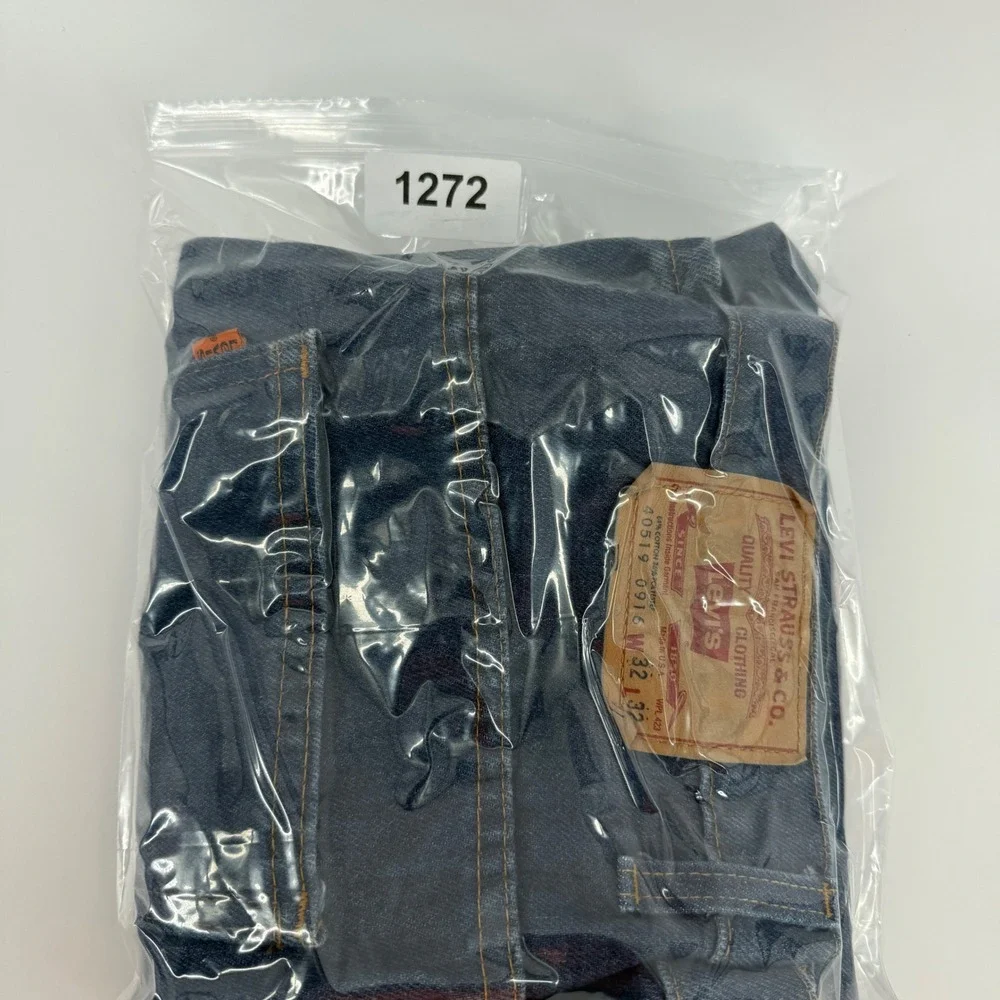 Vintage Levis 519 Orange Tab Jeans Mens 32x32 Made in USA Blue Denim‎ 40519-0916